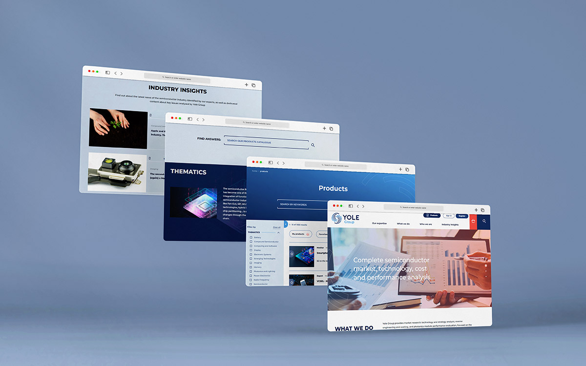 visuels du site yole